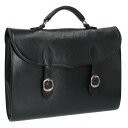 クロムハーツ Chrome Hearts BRIEFCASE ブリーフケース クロスボール ガンスリンガーストラップレザーブリーフバッグ(ブラック×シルバー)...