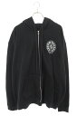 クロムハーツ Chrome Hearts サイズ:XXL SWTSHRT HD ZIP ジップパーカー マリブ限定バックホースシュープリントジップアップパーカー...