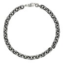 クロムハーツ Chrome Hearts サイズ:8inch PAPER CHAIN ペーパーチェーン シルバーブレスレット(シルバー 14.86g)【1030...