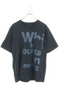 ホワイトマウンテニアリング White Mountaineering サイズ:3 WM2271521 フロントロゴプリントTシャツ(ネイビー)【103052】【...
