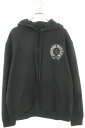 クロムハーツ Chrome Hearts サイズ:L SWTSHRT PLVR LTD ラスベガス限定バックホースシュープリントプルオーバーパーカー(ブラック)...