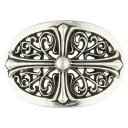 クロムハーツ Chrome Hearts BUCKL OVAL CROSS1.5 1.5クラシックオーバルクロス シルバーバックル(シルバー 151.46g)...