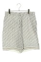 ディオール DIOR サイズ:48 013C121B4751 オブリークシルクバミューダハーフパンツ(グレー調)【425052】【OM10】【メンズ】【中古】bb127#rinkan*B