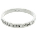 クロムハーツ Chrome Hearts BANGLE SPACER 9mm 9mmスペーサー シルバーブレスレット(シルバー 59.49g)【503052】...