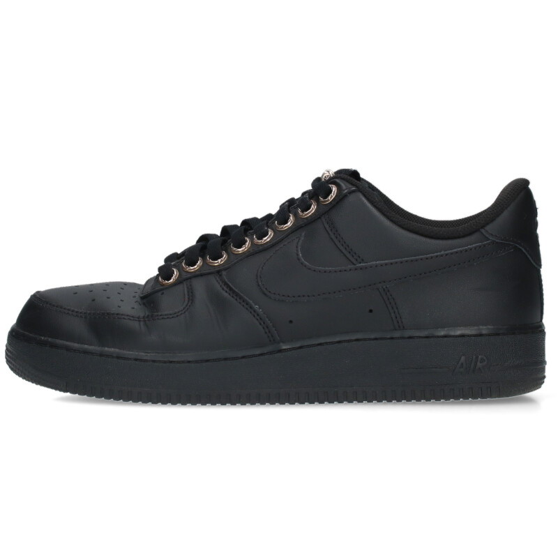クロムハーツ Chrome Hearts ×ナイキ NIKE サイズ:29.5cm NIKE SNEKER AIR FORCE1 シューレースグロメット付ローカ...