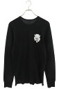 クロムハーツ Chrome Hearts サイズ:L Thermal L S ヴァインダガーバックプリントサーマル長袖カットソー(ブラック)【203052】【S...