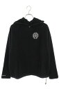 クロムハーツ Chrome Hearts サイズ:L YNT U DETENT HDPL FLC クロスボールボタンフリースプルオーバーパーカー(ブラック)【3...