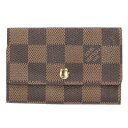ルイヴィトン LOUISVUITTON ミュルティクレ6 N62630 ダミエキーケース(ブラウン調)【703052】【BS99】【小物】【中古】bb315#...