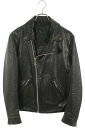 クロムハーツ Chrome Hearts サイズ:M(JVP) BASIC MOTO ベーシックモト ダガージップライダースレザージャケット(ブラック×シルバー...