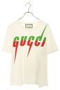 グッチ GUCCI サイズ:XS 565806 XJAZY ブレードロゴTシャツ(ホワイト)【703052】【OM10】【メンズ】【中古】bb212#rinka...
