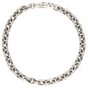 クロムハーツ Chrome Hearts サイズ:7inch PAPER CHAIN ペーパーチェーン シルバーブレスレット(シルバー 13.41g)【9030...