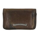 クロムハーツ Chrome Hearts CARD CASE グロメット付きレザーカードケース(グリーン調)【503052】【OS06】【小物】【中古】bb3...