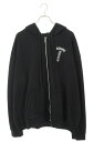 クロムハーツ Chrome Hearts サイズ:XXL SWTSHRT HD ZIP バックアーチロゴプリントジップパーカー(ブラック)【603052】【OM...