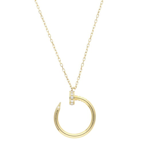 カルティエ Cartier JUSTE UN CLOU NECLACE K18YGダイヤネックレス(イエローゴールド×クリア 6.08g)【603052】【SS13】【小物】【中古】bb339#rinkan*B カルティエ Cartier JUSTE UN CLOU NECLACE K18YGダイヤネックレス(イエローゴールド×クリア 6.08g)【603052】【SS13】【小物】【中古】bb339#rinkan*B