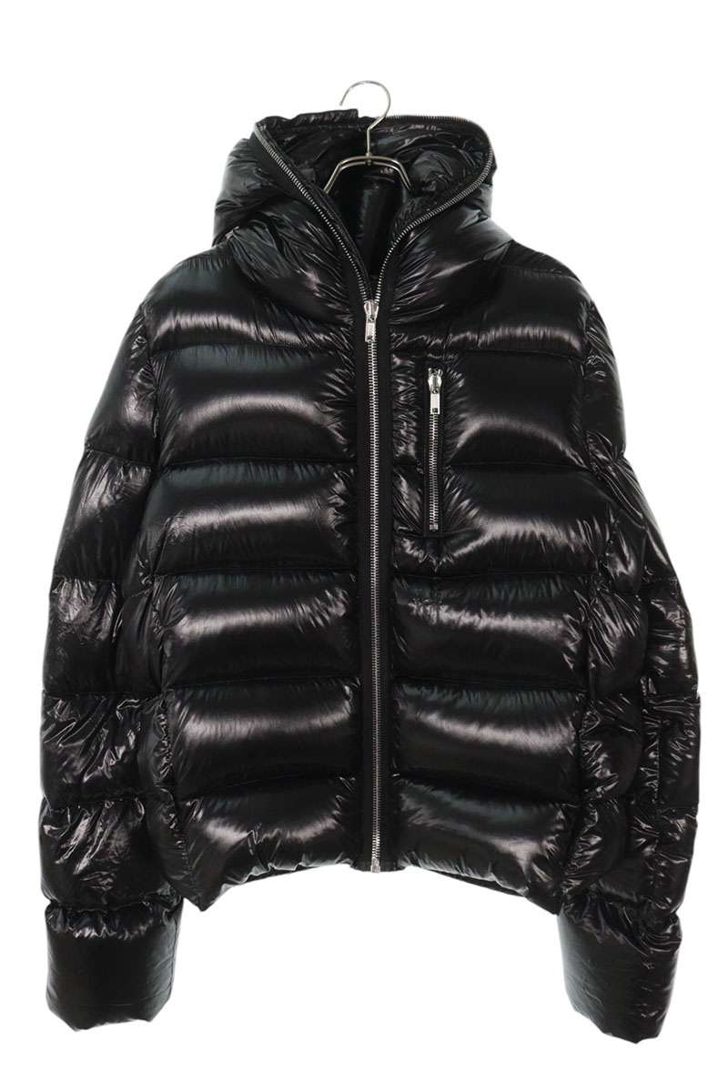 リックオウエンス Rick Owens サイズ:46 24AW RU02D6722-NLD4 フーデッドパファ—ダウンジャケット(ブラック)【903052】【BS99】【メンズ】【中古】bb429#rinkan*C