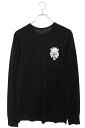 クロムハーツ Chrome Hearts サイズ:L Thermal L S ヴァインダガーバックプリントサーマル長袖カットソー(ブラック)【703052】【S...