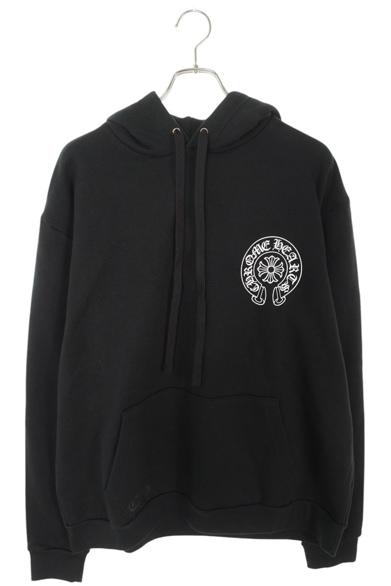 クロムハーツ Chrome Hearts サイズ:L SWTSHRT PLVR LTD ホノルル限定ホースシュープリントプルオーバーパーカー(ブラック)【603052】【SS13】【メンズ】【中古】bb132#rinkan*S