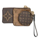 ルイヴィトン LOUISVUITTON M68756 ポシェット・トリオ モノグラムレザーポーチ(ブラウン)【603052】【SB01】【小物】【中古】bb3...