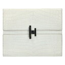 エルメス HERMES シネティック C刻印 SV金具ニロティカスクラッチバッグ(ホワイト×シルバー)【603052】【SS13】【小物】【中古】bb310#...