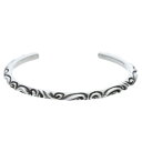 クロムハーツ Chrome Hearts BANGLE SCROLL スクロールバンド シルバーブレスレット(シルバー 18.93g)【513052】【NO0...