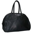 クロムハーツ Chrome Hearts GYM MD ジムバッグ セメタリーパッチ付レザーハンドバッグ(ブラック)【703052】【SS07】【小物】【中古...