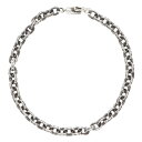 クロムハーツ Chrome Hearts サイズ:8inch PAPER CHAIN ペーパーチェーン シルバーブレスレット(シルバー 12.66g)【9030...