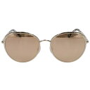 シャネル CHANEL サイズ:55□18 140 395 T6 ラウンドサングラス((フレーム)ゴールド)【413052】【BS99】【小物】【中古】bb205#rinkan*B