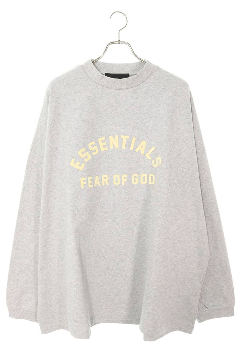 フォグ FOG サイズ:XL ESSENTIALS ラバーロゴプリント長袖カットソー(グレー)【903052】【OM10】【メンズ】【中古】bb51#rinkan*S