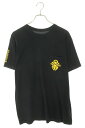 クロムハーツ Chrome Hearts サイズ:L CH T-SHRT 2 ダガープリントTシャツ(ブラック×イエロー)【724052】【NO05】【メンズ】【中古】bb30#rinkan*B