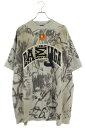 バレンシアガ BALENCIAGA サイズ:4 739028 TOVA7 Skater プリントヴィンテージジャージーTシャツ(グレー)【013052】【OM1...