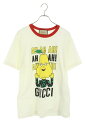 グッチ GUCCI サイズ:S 703439 XJEIY フロントキャラクタープリントTシャツ(ホワイト)【213052】【OM10】【メンズ】【中古】bb13...