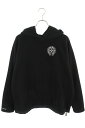 クロムハーツ Chrome Hearts サイズ:XL YNT U DETENT HDPL FLC クロスボールボタンプルオーバーフリースパーカー(ブラック)【...