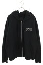 クロムハーツ Chrome Hearts サイズ:L SWTSHRT HD ZIP FOTI フォティバックプリントパーカー(ブラック×シルバー)【213052】【SS13】【メンズ】【中古】bb430#rinkan*B