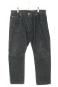 クロムハーツ Chrome Hearts サイズ:36インチ JEAN SL FLEURKNEE スターパッチ付きフレアニーデニムパンツ(ブラック×シルバー)【...