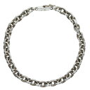クロムハーツ Chrome Hearts サイズ:7inch PAPER CHAIN ペーパーチェーン シルバーブレスレット(シルバー 13.15g)【9130...