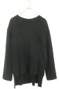 ワイズ Y's サイズ:2 24AW YR-B19-822 COTTON CELLULOSE FLEECE PULLOVER プリーツレイヤードスウェット(ブラック)【413052】【BS99】【レディース】【中古】bb212#rinkan*B