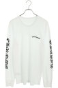 クロムハーツ Chrome Hearts サイズ:XL Thermal L S アームロゴプリントサーマル長袖カットソー(ホワイト)【613052】【OS06】...