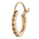 クロムハーツ Chrome Hearts 22K HOOP TFL SML ゴールドピアス(イエローゴールド 1.53g)【713052】【OM10】【小物】【中古】bb134#rinkan*S