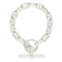 エルメス HERMES サイズ:16LINK Chaine d'Ancre MM シェーヌダンクルMMシルバーブレスレット(シルバー 58.36g)【62305...