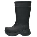 バレンシアガ BALENCIAGA サイズ:41 CROCS ラバーロングブーツ(ブラック)【513052】【SB01】【メンズ】【小物】【中古】bb295#r...