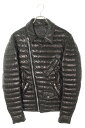 クロムハーツ Chrome Hearts サイズ:M キルティングレザーダブルライダースダウンジャケット(ブラック×シルバー)【423052】【SS07】【メン...