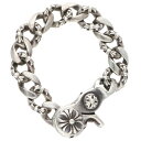 クロムハーツ Chrome Hearts サイズ:13LINK FNCY CHN LNK ファンシーリンククリップ シルバーブレスレット(シルバー 126g)【...
