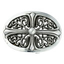 クロムハーツ Chrome Hearts BUCKL OVAL CROSS1.5 1.5クラシックオーバルクロス シルバーバックル(シルバー)【123052】...