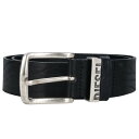 ディーゼル DIESEL サイズ:85/34 X88506 レザーベルト(ブラック×シルバー)【023052】【BS99】【小物】【中古】bb429#rinka...