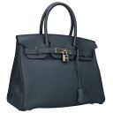 エルメス HERMES サイズ:30 バーキン30 W刻印 SV金具トゴハンドバッグ(グレー)【813052】【GZ11】【小物】【中古】bb328#rinka...