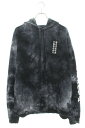 クロムハーツ Chrome Hearts サイズ:XL SWTSHRT PLVR タイダイ柄バックホースシュープルオーバーパーカー(ブラック×ホワイト)【813...