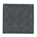 ボッテガヴェネタ BOTTEGA VENETA イントレチャート折り畳みコインパースコインケース(ブラック)【323052】【BS99】【小物】【中古】bb5...
