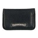 クロムハーツ Chrome Hearts CARD CASE グロメット付きレザーカードケース(ブラック×シルバー)【913052】【OS06】【小物】【中古...