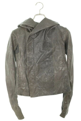 リックオウエンス Rick Owens サイズ:40 RP13F07011-LR フードバイカーレザージャケット(グレー)【913052】【BS99】【レディース】【中古】bb51#rinkan*B リックオウエンス Rick Owens サイズ:40 RP13F07011-LR フードバイカーレザージャケット(グレー)【913052】【BS99】【レディース】【中古】bb51#rinkan*B