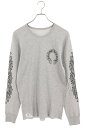 クロムハーツ Chrome Hearts サイズ:L Thermal L S ホースシュープリントサーマル長袖カットソー(グレー)【023052】【OS06】【...